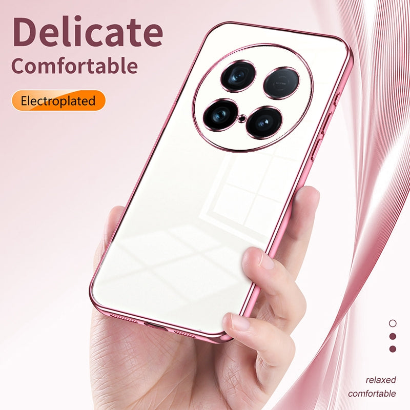 vivo X100 Ultra Transparent Fine Hole Phone Case - Crystal Clear Vacuum Plating, Anti-Fingerprint, Shock-Absorbing TPU Frame