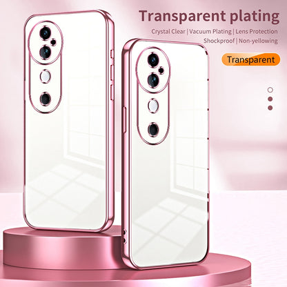 vivo S19 Transparent Fine Hole Phone Case - Crystal Clear Vacuum Plating, Anti-Fingerprint, Shock-Absorbing TPU Frame