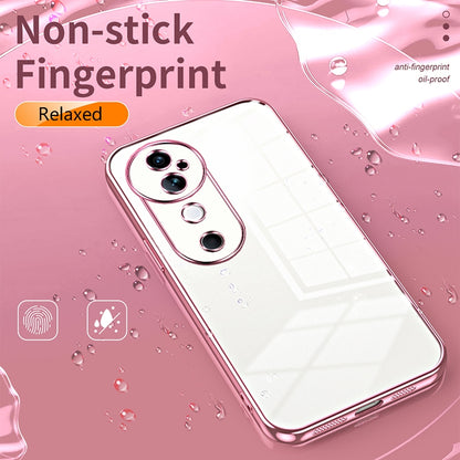 vivo S19 Transparent Fine Hole Phone Case - Crystal Clear Vacuum Plating, Anti-Fingerprint, Shock-Absorbing TPU Frame