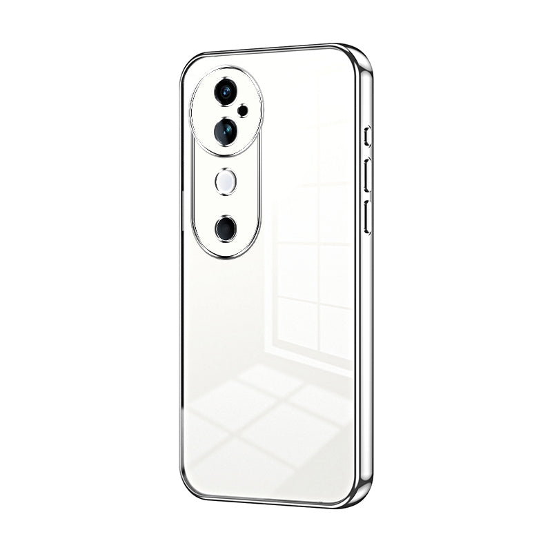 vivo S19 Transparent Fine Hole Phone Case - Crystal Clear Vacuum Plating, Anti-Fingerprint, Shock-Absorbing TPU Frame