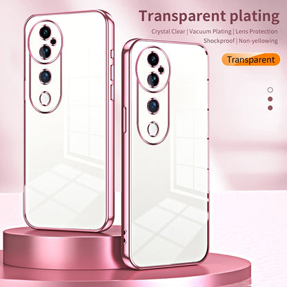 vivo S19 Pro Transparent Fine Hole Phone Case - Crystal Clear Vacuum Plating, Anti-Fingerprint, Shock-Absorbing TPU Frame