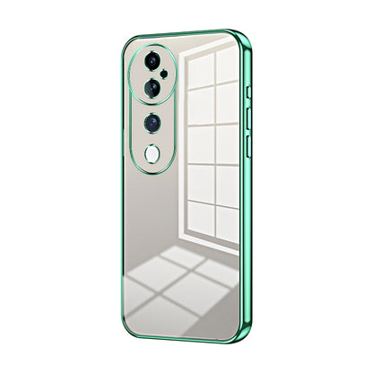 vivo S19 Pro Transparent Fine Hole Phone Case - Crystal Clear Vacuum Plating, Anti-Fingerprint, Shock-Absorbing TPU Frame