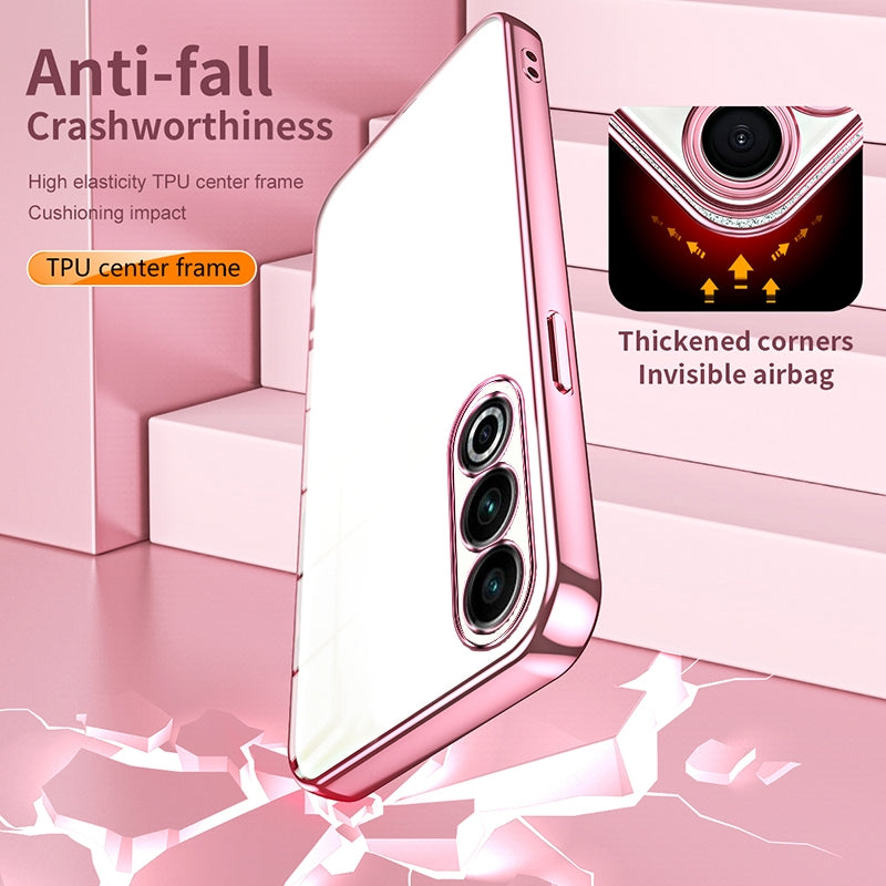 Meizu 20 Transparent Fine Hole Phone Case - Crystal Clear Vacuum Plating, Anti-Fingerprint, Shock-Absorbing TPU Frame