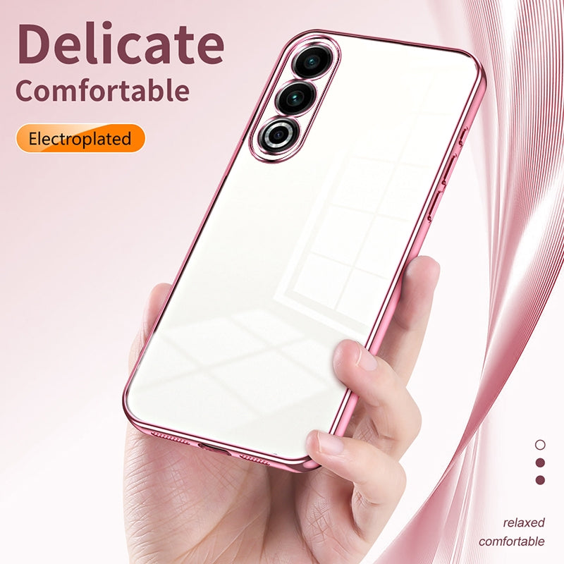 Meizu 20 Transparent Fine Hole Phone Case - Crystal Clear Vacuum Plating, Anti-Fingerprint, Shock-Absorbing TPU Frame