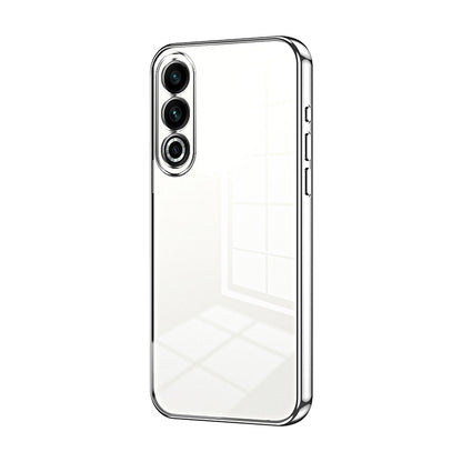 Meizu 20 Transparent Fine Hole Phone Case - Crystal Clear Vacuum Plating, Anti-Fingerprint, Shock-Absorbing TPU Frame