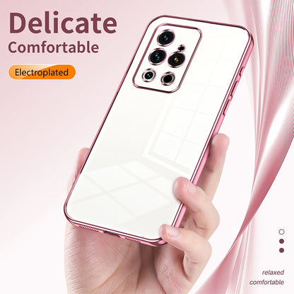 Meizu 18 Pro Transparent Fine Hole Phone Case - Crystal Clear Vacuum Plating, Anti-Fingerprint, Shock-Absorbing TPU Frame