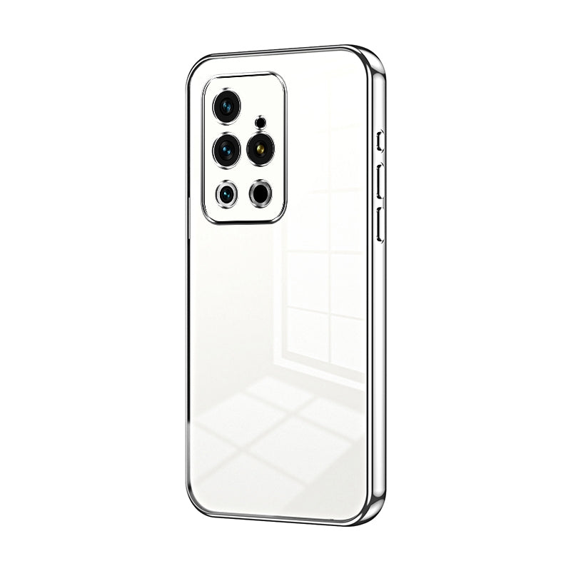 Meizu 18 Pro Transparent Fine Hole Phone Case - Crystal Clear Vacuum Plating, Anti-Fingerprint, Shock-Absorbing TPU Frame