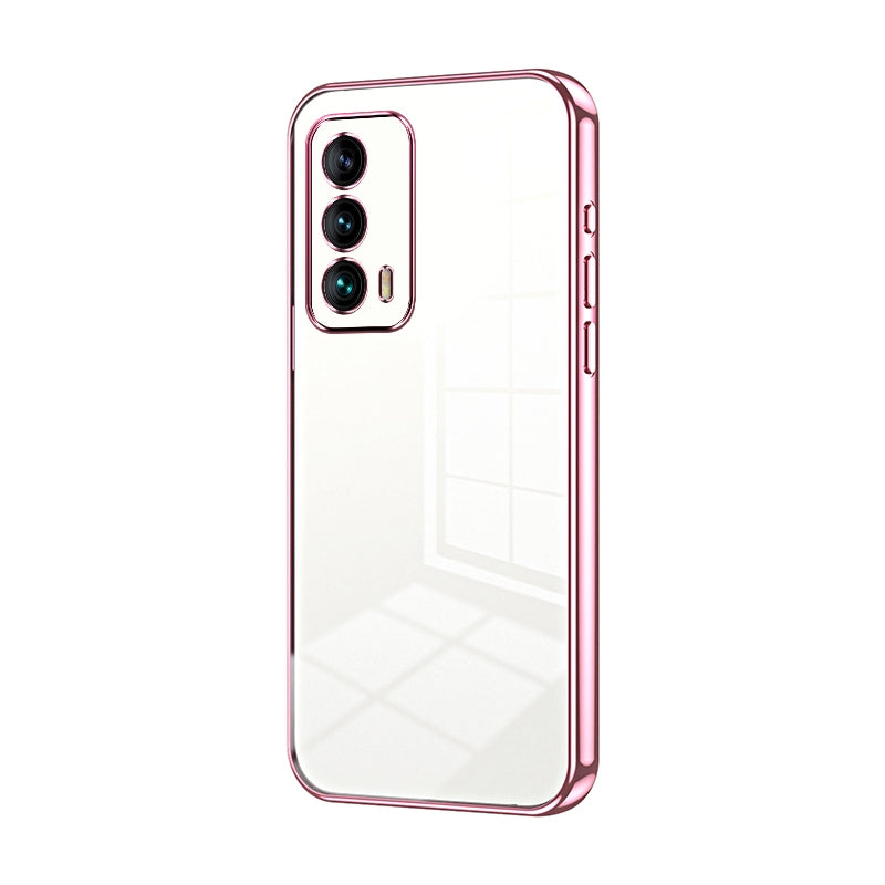 Meizu 18s Transparent Fine Hole Phone Case - Crystal Clear Vacuum Plating, Anti-Fingerprint, Shock-Absorbing TPU Frame