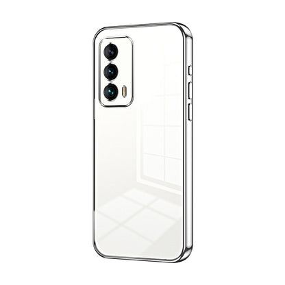 Meizu 18s Transparent Fine Hole Phone Case - Crystal Clear Vacuum Plating, Anti-Fingerprint, Shock-Absorbing TPU Frame