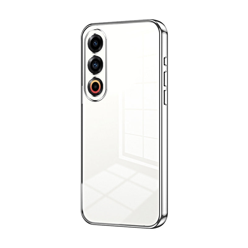 Meizu 21 Transparent Fine Hole Phone Case - Crystal Clear Vacuum Plating, Anti-Fingerprint, Shock-Absorbing TPU Frame