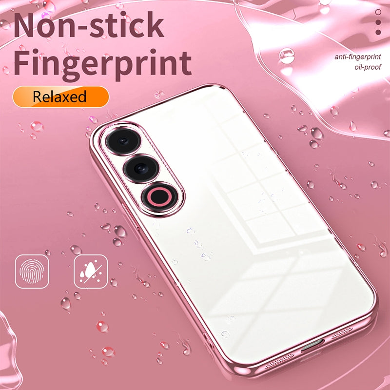 Meizu 21 Note Transparent Fine Hole Phone Case - Crystal Clear Vacuum Plating, Anti-Fingerprint, Shock-Absorbing TPU Frame
