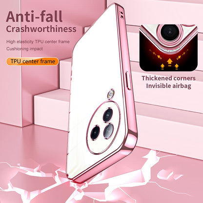 Xiaomi Civi 3 Transparent Fine Hole Phone Case - Crystal Clear Vacuum Plating, Anti-Fingerprint, Shock-Absorbing TPU Frame