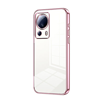 Xiaomi Civi 2 Transparent Fine Hole Phone Case - Crystal Clear Vacuum Plating, Anti-Fingerprint, Shock-Absorbing TPU Frame