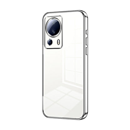 Xiaomi Civi 2 Transparent Fine Hole Phone Case - Crystal Clear Vacuum Plating, Anti-Fingerprint, Shock-Absorbing TPU Frame