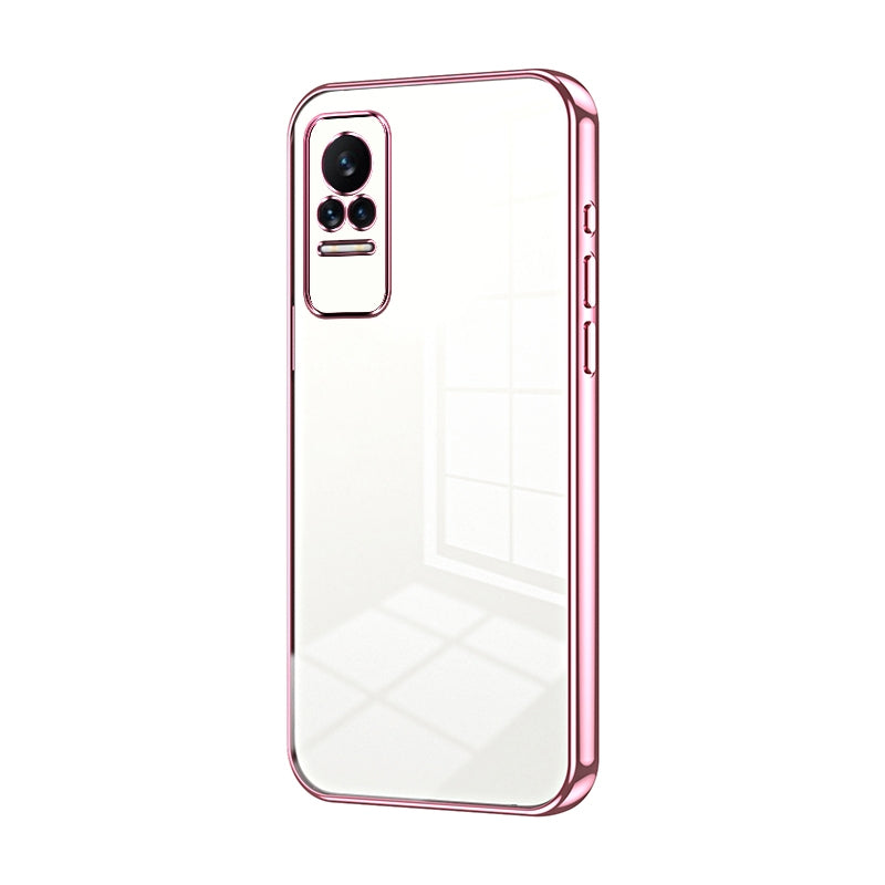 Xiaomi Civi Transparent Fine Hole Phone Case - Crystal Clear Vacuum Plating, Anti-Fingerprint, Shock-Absorbing TPU Frame