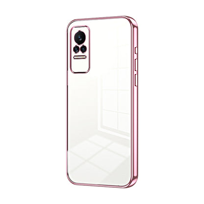Xiaomi Civi Transparent Fine Hole Phone Case - Crystal Clear Vacuum Plating, Anti-Fingerprint, Shock-Absorbing TPU Frame