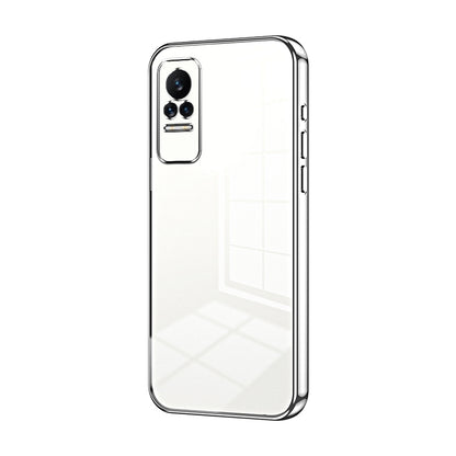 Xiaomi Civi Transparent Fine Hole Phone Case - Crystal Clear Vacuum Plating, Anti-Fingerprint, Shock-Absorbing TPU Frame