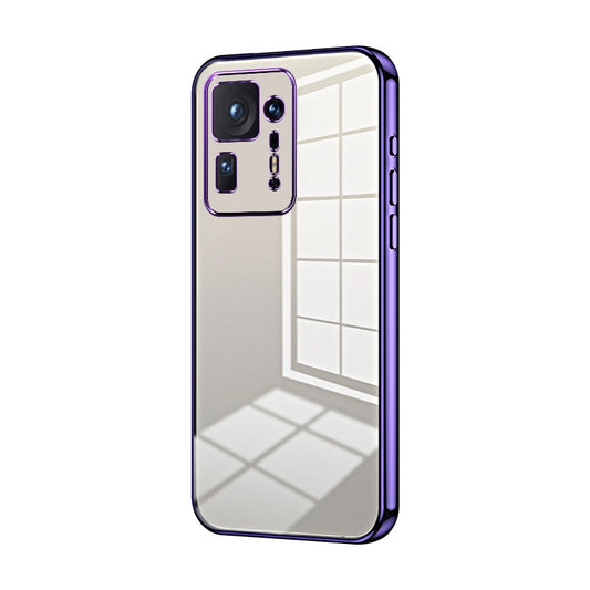 Xiaomi Mix 4 Transparent Fine Hole Phone Case - Crystal Clear Vacuum Plating, Anti-Fingerprint, Shock-Absorbing TPU Frame