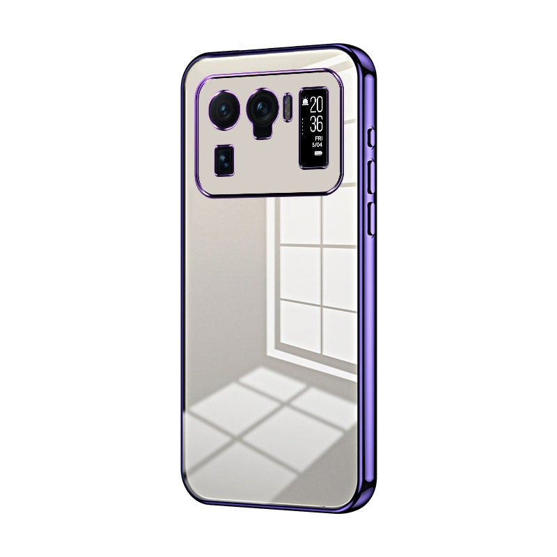 Xiaomi Mi 11 Ultra Transparent Fine Hole Phone Case - Crystal Clear Vacuum Plating, Anti-Fingerprint, Shock-Absorbing TPU Frame