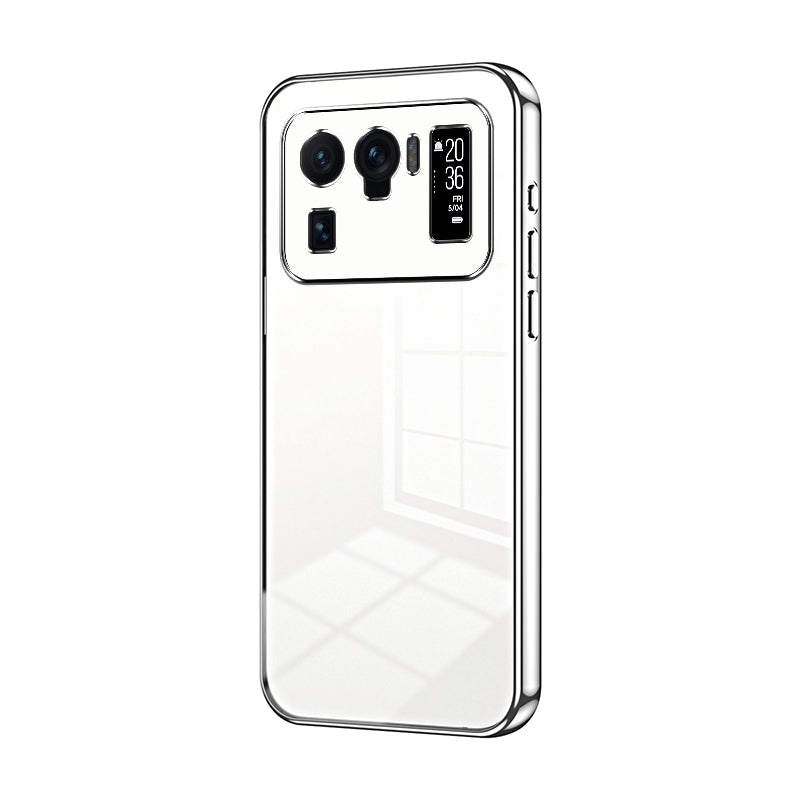 Xiaomi Mi 11 Ultra Transparent Fine Hole Phone Case - Crystal Clear Vacuum Plating, Anti-Fingerprint, Shock-Absorbing TPU Frame
