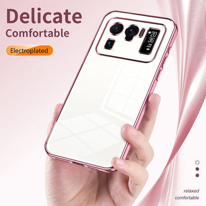 Xiaomi Mi 11 Ultra Transparent Fine Hole Phone Case - Crystal Clear Vacuum Plating, Anti-Fingerprint, Shock-Absorbing TPU Frame