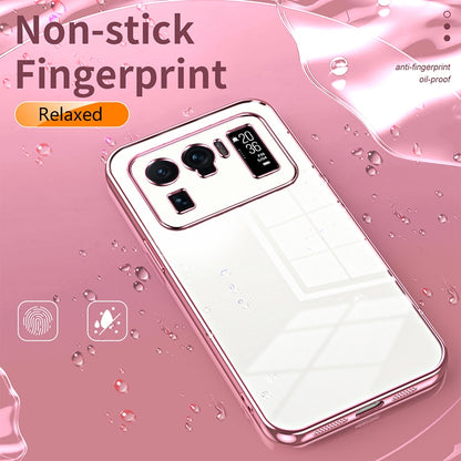 Xiaomi Mi 11 Ultra Transparent Fine Hole Phone Case - Crystal Clear Vacuum Plating, Anti-Fingerprint, Shock-Absorbing TPU Frame