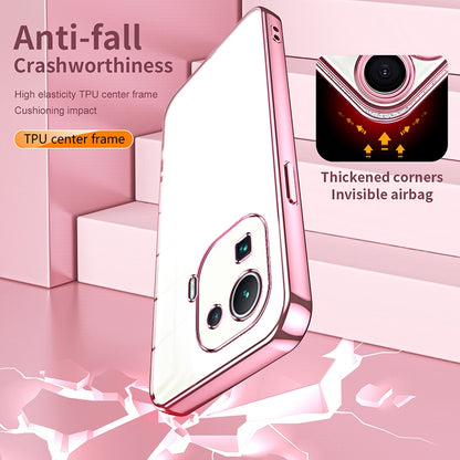 Xiaomi Mi 11 Pro Transparent Fine Hole Phone Case - Crystal Clear Vacuum Plating, Anti-Fingerprint, Shock-Absorbing TPU Frame