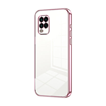 Xiaomi Mi 10 Lite 5G Transparent Fine Hole Phone Case - Crystal Clear Vacuum Plating, Anti-Fingerprint, Shock-Absorbing TPU Frame