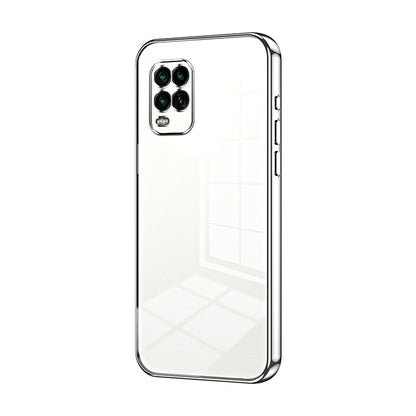 Xiaomi Mi 10 Lite 5G Transparent Fine Hole Phone Case - Crystal Clear Vacuum Plating, Anti-Fingerprint, Shock-Absorbing TPU Frame