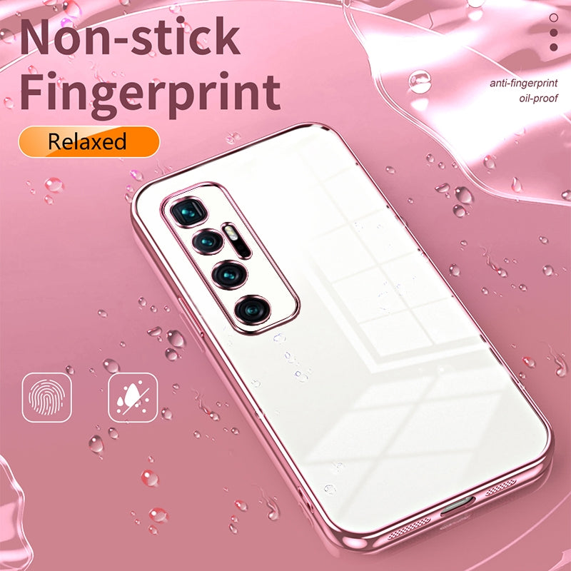 Xiaomi Mi 10 Ultra Transparent Fine Hole Phone Case - Crystal Clear Vacuum Plating, Anti-Fingerprint, Shock-Absorbing TPU Frame