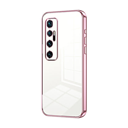 Xiaomi Mi 10 Ultra Transparent Fine Hole Phone Case - Crystal Clear Vacuum Plating, Anti-Fingerprint, Shock-Absorbing TPU Frame