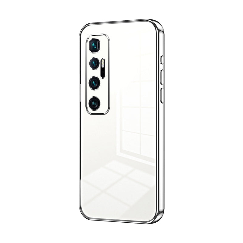 Xiaomi Mi 10 Ultra Transparent Fine Hole Phone Case - Crystal Clear Vacuum Plating, Anti-Fingerprint, Shock-Absorbing TPU Frame