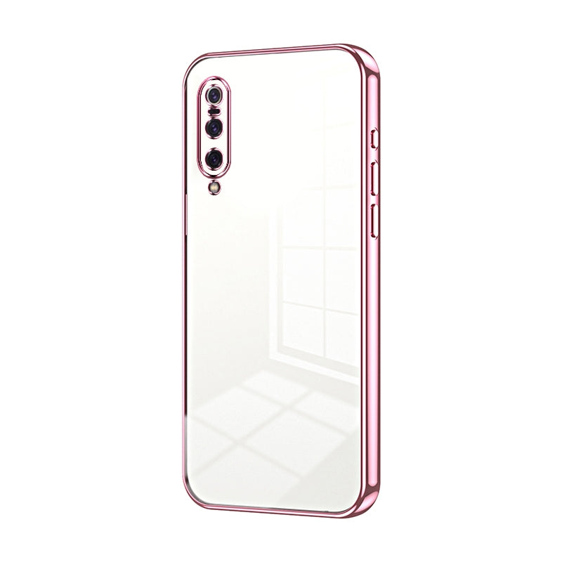 Xiaomi Mi 9 Transparent Fine Hole Phone Case - Crystal Clear Vacuum Plating, Anti-Fingerprint, Shock-Absorbing TPU Frame