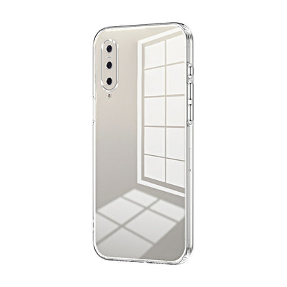 Xiaomi Mi 9 Transparent Fine Hole Phone Case - Crystal Clear Vacuum Plating, Anti-Fingerprint, Shock-Absorbing TPU Frame