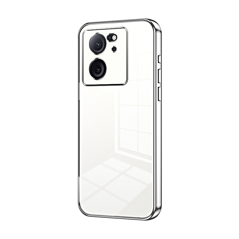 Xiaomi Redmi K60 Ultra Transparent Fine Hole Phone Case - Crystal Clear Vacuum Plating, Anti-Fingerprint, Shock-Absorbing TPU Frame