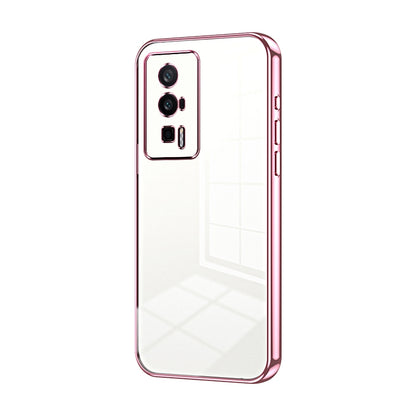 Xiaomi Redmi K60 Pro Transparent Fine Hole Phone Case - Crystal Clear Vacuum Plating, Anti-Fingerprint, Shock-Absorbing TPU Frame