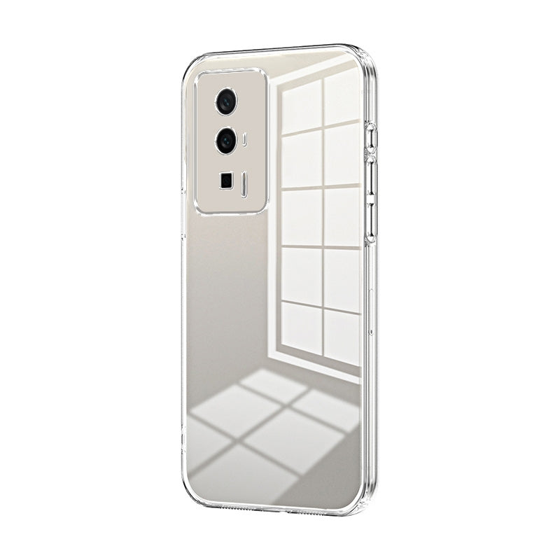 Xiaomi Redmi K60 Pro Transparent Fine Hole Phone Case - Crystal Clear Vacuum Plating, Anti-Fingerprint, Shock-Absorbing TPU Frame