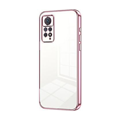 Xiaomi Redmi Note 11 Pro 4G Transparent Fine Hole Phone Case - Crystal Clear Vacuum Plating, Anti-Fingerprint, Shock-Absorbing TPU Frame