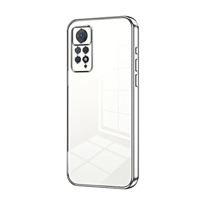 Xiaomi Redmi Note 11 Pro 4G Transparent Fine Hole Phone Case - Crystal Clear Vacuum Plating, Anti-Fingerprint, Shock-Absorbing TPU Frame