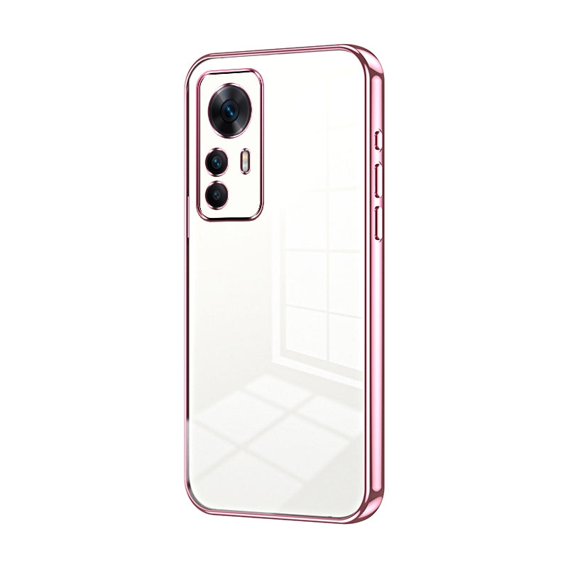 Xiaomi Redmi K50 Ultra Transparent Fine Hole Phone Case - Crystal Clear Vacuum Plating, Anti-Fingerprint, Shock-Absorbing TPU Frame