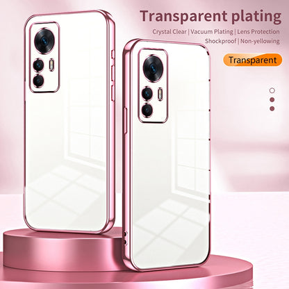 Xiaomi Redmi K50 Ultra Transparent Fine Hole Phone Case - Crystal Clear Vacuum Plating, Anti-Fingerprint, Shock-Absorbing TPU Frame