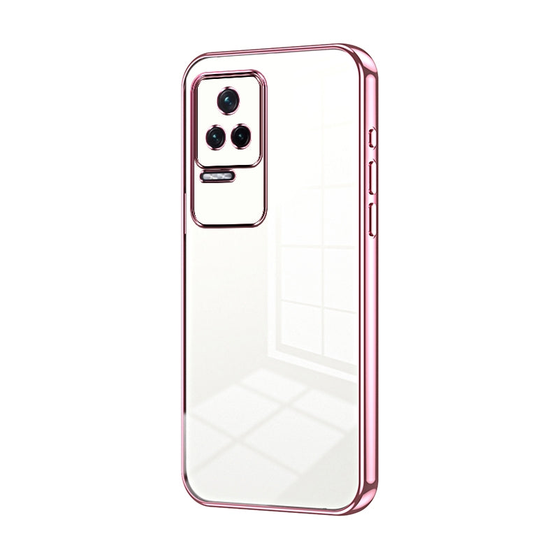 Xiaomi Redmi K50 Pro Transparent Fine Hole Phone Case - Crystal Clear Vacuum Plating, Anti-Fingerprint, Shock-Absorbing TPU Frame