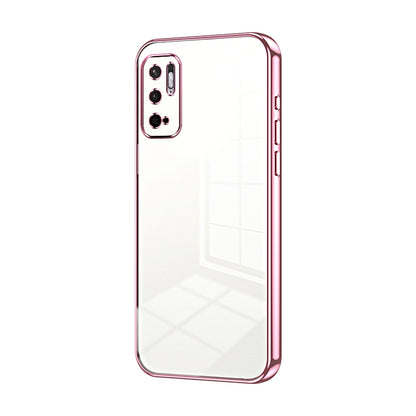 Xiaomi Redmi Note 10 5G Transparent Fine Hole Phone Case - Crystal Clear Vacuum Plating, Anti-Fingerprint, Shock-Absorbing TPU Frame