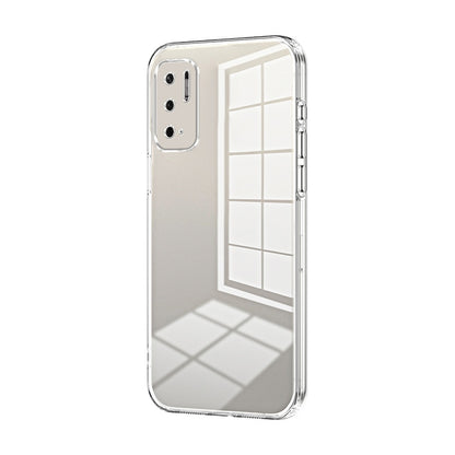 Xiaomi Redmi Note 10T 5G Transparent Fine Hole Phone Case - Crystal Clear Vacuum Plating, Anti-Fingerprint, Shock-Absorbing TPU Frame