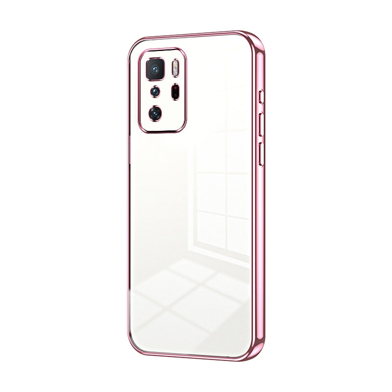 Xiaomi Poco X3 GT Transparent Fine Hole Phone Case - Crystal Clear Vacuum Plating, Anti-Fingerprint, Shock-Absorbing TPU Frame