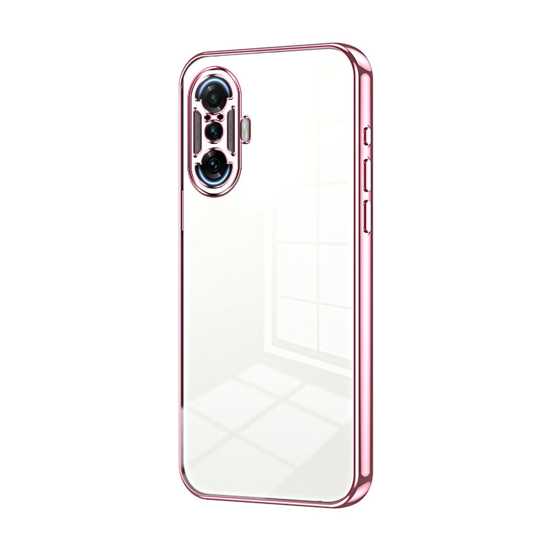Xiaomi Poco F3 GT Transparent Fine Hole Phone Case - Crystal Clear Vacuum Plating, Anti-Fingerprint, Shock-Absorbing TPU Frame