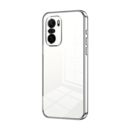 Xiaomi Redmi K40 Pro+ Transparent Fine Hole Phone Case - Crystal Clear Vacuum Plating, Anti-Fingerprint, Shock-Absorbing TPU Frame