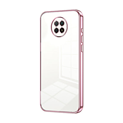 Xiaomi Redmi Note 9 5G Transparent Fine Hole Phone Case - Crystal Clear Vacuum Plating, Anti-Fingerprint, Shock-Absorbing TPU Frame