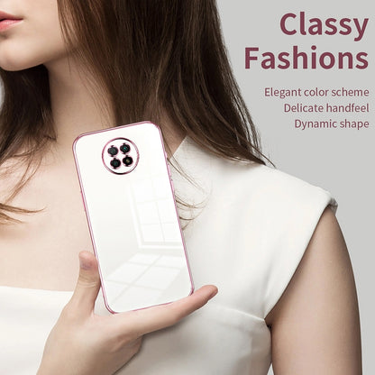 Xiaomi Redmi Note 9 5G Transparent Fine Hole Phone Case - Crystal Clear Vacuum Plating, Anti-Fingerprint, Shock-Absorbing TPU Frame