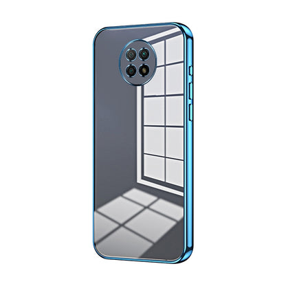 Xiaomi Redmi Note 9 5G Transparent Fine Hole Phone Case - Crystal Clear Vacuum Plating, Anti-Fingerprint, Shock-Absorbing TPU Frame